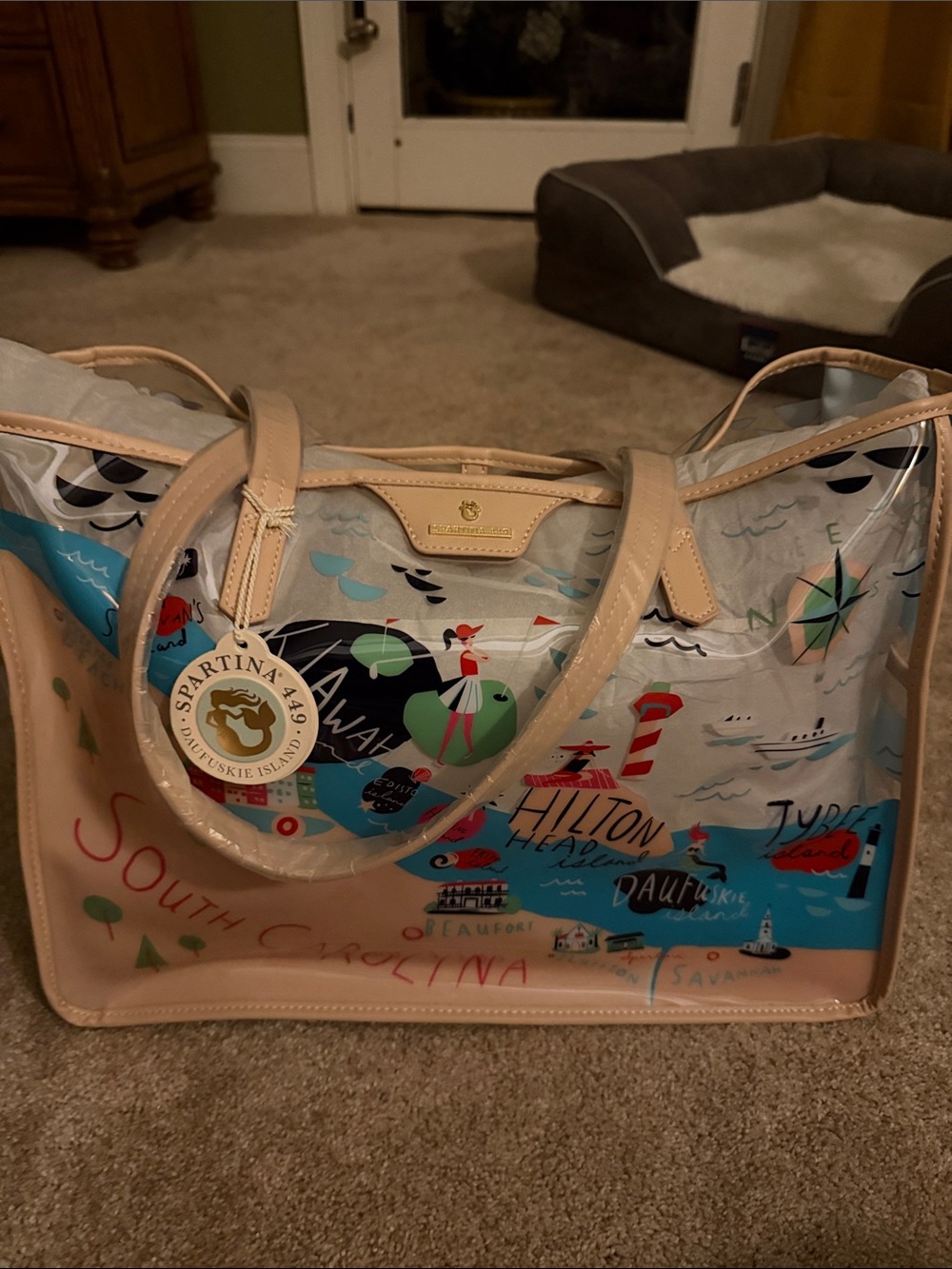 Spartina 449 Sea Islands Clear Beach Tote